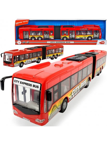 Dickie Toys City Express Bus rot 374-8001 - B0B8YZKFLR
