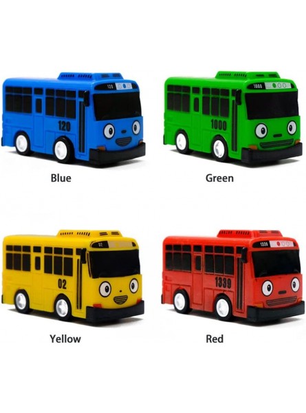 Fashyuner Kunststoff Geburtstag Klein Kinder pädagogisch Modellbusse Spielzeug TAYO Bus Car Mini Pull Back BusBlue - B0B2V8RQ7Y