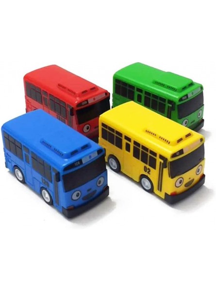 Fashyuner Kunststoff Geburtstag Klein Kinder pädagogisch Modellbusse Spielzeug TAYO Bus Car Mini Pull Back BusBlue - B0B2V8RQ7Y