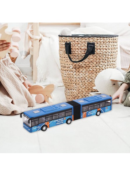 Josenidny Kinder Diecast Model Vehicle Shuttle Bus Auto Spielzeug Kleines Baby ZurüCkziehen Spielzeug Blau - B0BGP6Y2CL