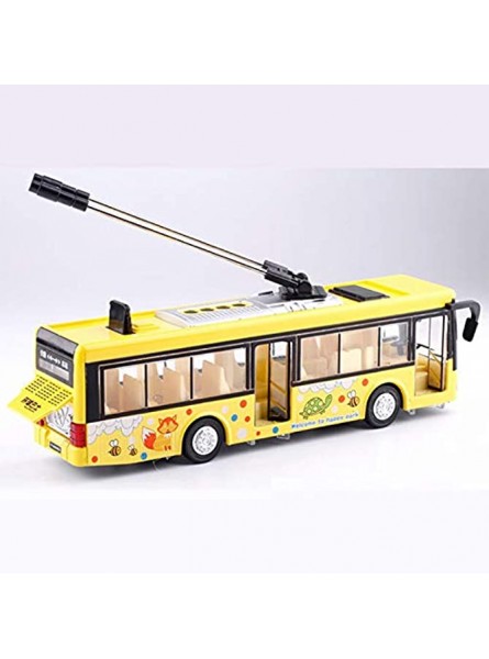 Jufjsfy Kinder Spielzeug Alloy Besichtigung Bus Modell 1 32 Trolleybus Diecast Tram Bus Fahrzeuge Auto Spielzeug mit Licht & Sound Sammlungen - B0BHSTWFKY