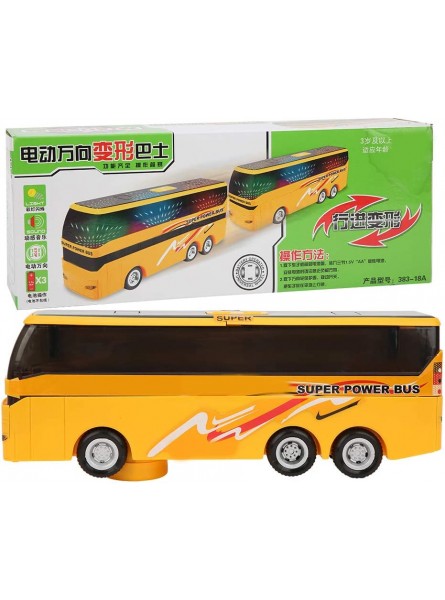 Kinder Busspielzeug Schichtumbau Schulbus Spielzeug Elektrisches Bus Modell Spielzeug mit Licht für Kinder über 3 Jahre altGelb - B08M9PYYF2