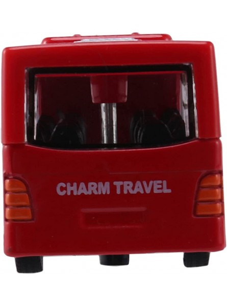 Qawadu Kinder Diecast Model Vehicle Shuttle Bus Auto Spielzeug Kleines Baby ZurüCkziehen Spielzeug Rot - B0BGPLGMY9