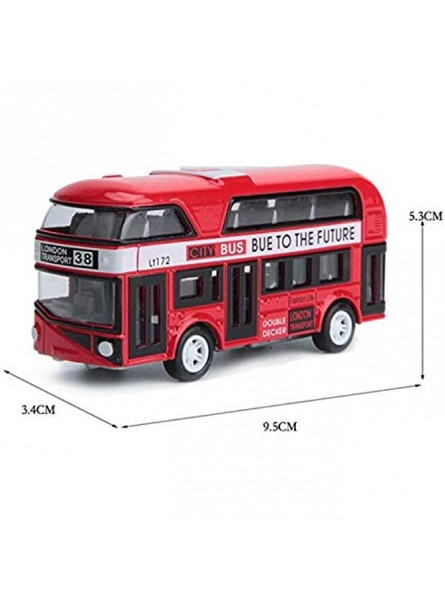 Tlilyy Doppel Decker Bus London Bus Design Auto Spielzeug Besichtigung Bus Fahrzeuge Nahverkehr Fahrzeuge Pendler Fahrzeuge Gruen - B0BJTTRZGY