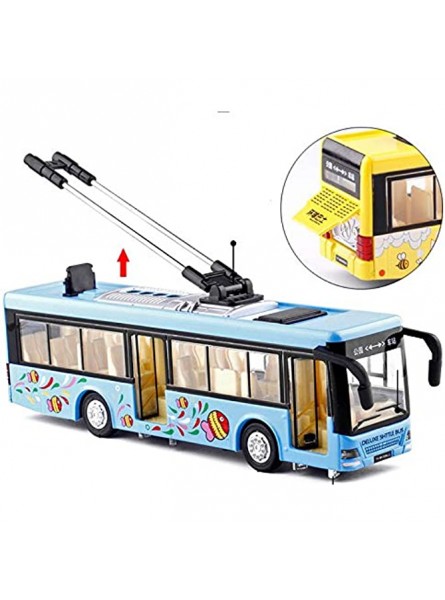 Torribala Kinder Spielzeug Alloy Besichtigung Bus Modell 1 32 Trolleybus Diecast Tram Bus Fahrzeuge Auto Spielzeug mit Licht & Sound Sammlungen - B0BHV9BF7T