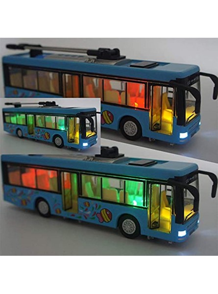 Uinfhyknd Kinder Spielzeug Alloy Besichtigung Bus Modell 1 32 Trolleybus Diecast Tram Bus Fahrzeuge Auto Spielzeug mit Licht & Sound Sammlungen - B0BHSM76NZ