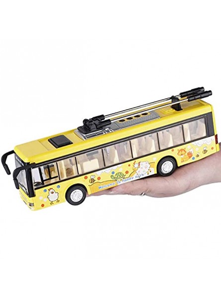 Uinfhyknd Kinder Spielzeug Alloy Besichtigung Bus Modell 1 32 Trolleybus Diecast Tram Bus Fahrzeuge Auto Spielzeug mit Licht & Sound Sammlungen - B0BHSM76NZ