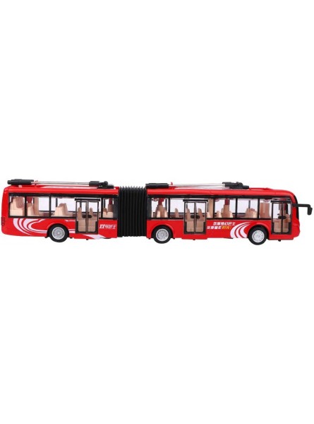 VGEBY Kinderbus Spielzeug 1:48 CS0133 Elektronischer Stadtbus Lichtauto Lernspielzeug für Kinder Kinder VerkehrsmodellRot Klassisches Spielzeug - B0BG4KSYTB