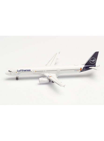 herpa 533621 Other License Lufthansa Airbus A321 Die Maus in Miniatur zum Basteln Sammeln und als Geschenk Mehrfarbig - B07VBFMG2N