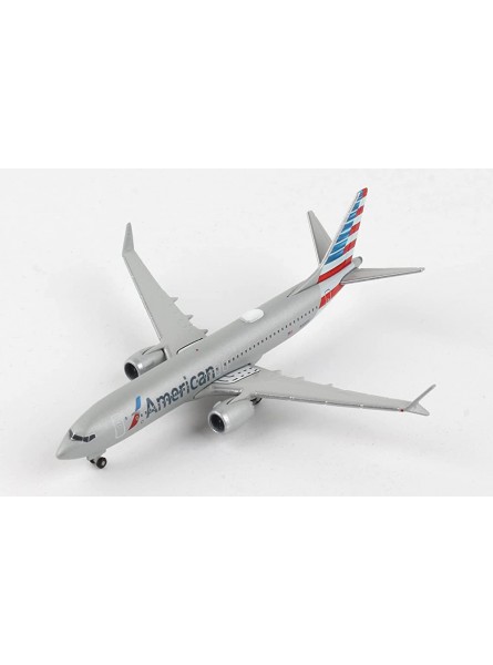 herpa 535199 737MAX8 1 500 American Airlines Boeing 737 Modell Flugzeug Modellbau Miniaturmodelle Sammlerstück grau - B08YZ1S6KN