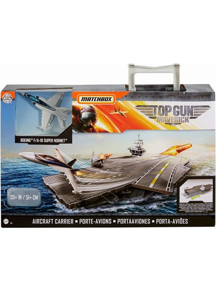 Matchbox GNN28 Matchbox Top Gun Flugzeugträger Spielset Spielzeug ab 3 Jahren - B07YQNQZ8L