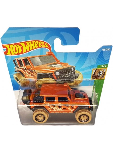 Hot Wheels ´17 Jeep Wrangler Mud Studs 3 5 HCY03 Short Card Treasure Hunt Mattel 2022 - B0B5NN5P7Q