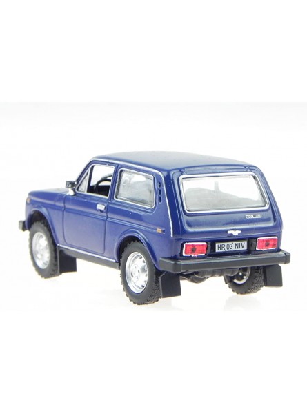 Vaz Lada Niva blau Ostalgie Modellauto in Vitrine 1:43 - B01D6O2GEE
