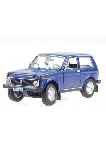 Vaz Lada Niva blau Ostalgie Modellauto in Vitrine 1:43 - B01D6O2GEE