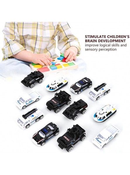 4 verschiedene Typen erhältlich Alloy + Plastic Engineering Automodell keine Batterie zum Spielen für Kinder über 3 Jahre erforderlichPolice car suit - B09534XDNP
