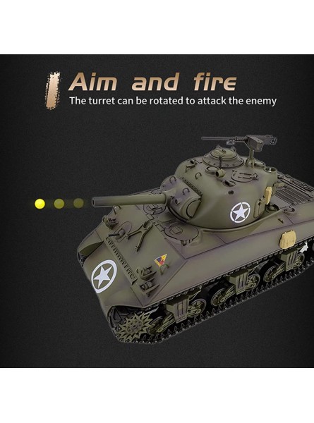 caigou RC Panzer 1 16 Army Tank Spielzeug für Jungen Ferngesteuerte Fahrzeuge Professionelle Version mit Sound Smoke RC Militärspielzeug für Kinder Jungen Mädchen - B0BLSLJGCX