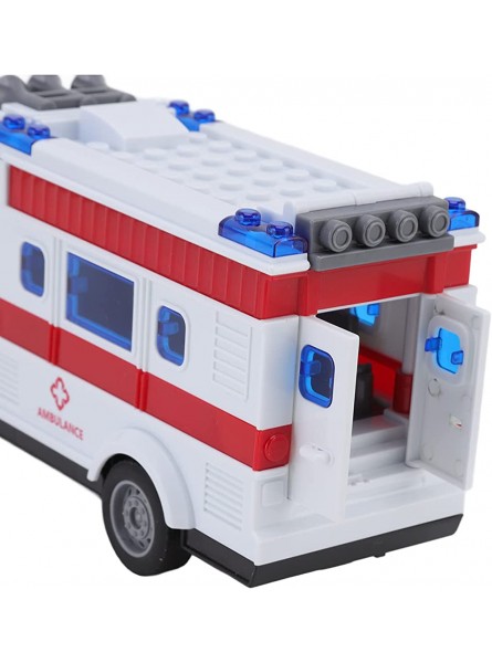 FECAMOS RC Krankenwagen Ferngesteuerter Krankenwagen Vierwege mit Lichtern Lernspielzeug für mit Rädern für Gras für Strand für Schmutz - B0B5B168XG