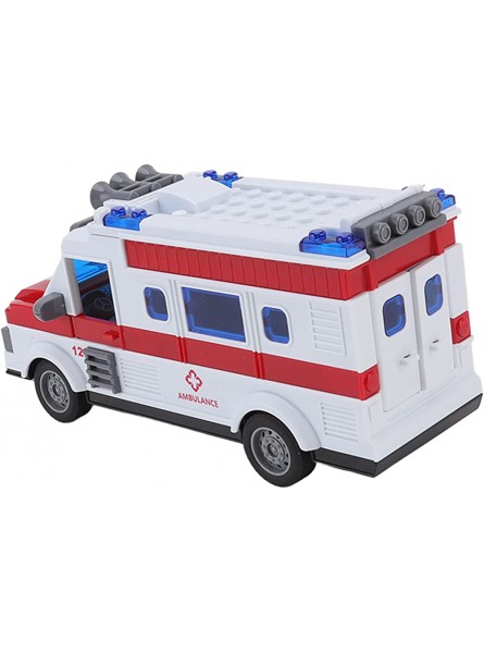 FECAMOS RC Krankenwagen Ferngesteuerter Krankenwagen Vierwege mit Lichtern Lernspielzeug für mit Rädern für Gras für Strand für Schmutz - B0B5B168XG