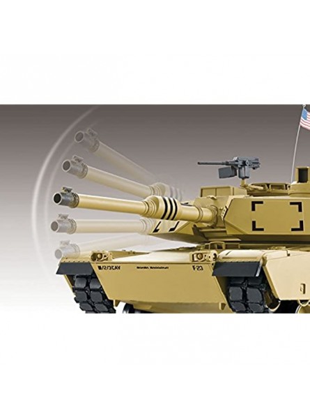 Ferngesteuerter Panzer mit Schuss M1A2 Abrams Heng Long 1:16 mit Rauch&Sound + Stahlgetriebe + 2,4Ghz V7.0 Upgrade Version - B08V1K3YT2