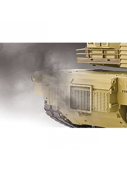 Ferngesteuerter Panzer mit Schuss M1A2 Abrams Heng Long 1:16 mit Rauch&Sound + Stahlgetriebe + 2,4Ghz V7.0 Upgrade Version - B08V1K3YT2