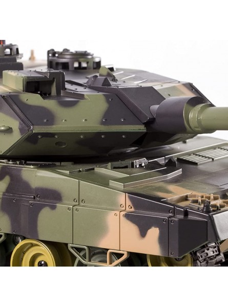 HENG LONG RC Tank Panzer Leopard II A5 Maßstab 1:24 Camo Farbe 2,4 GHz 6,0 mit Geräuschen | Ich steuere eine Nachbildung eines echten Panzers aus der Ferne | 3809-2.4 - B09HXXJY5N