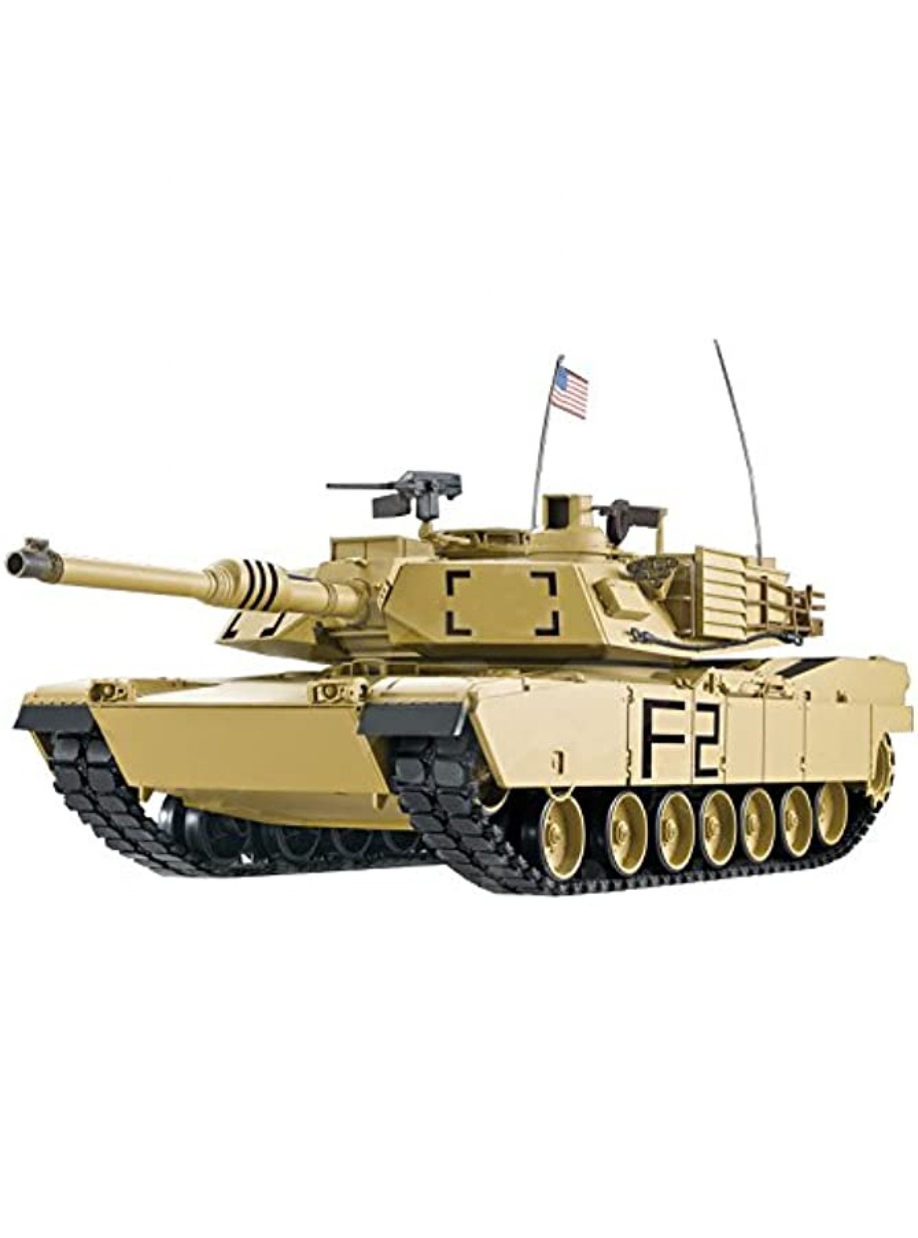 RC Panzer M1A2 Abrams 1:16 Heng Long -Rauch&Sound + Stahlgetriebe und 2,4Ghz V7.0 PRO mit RRZ - B018GKJ8XU