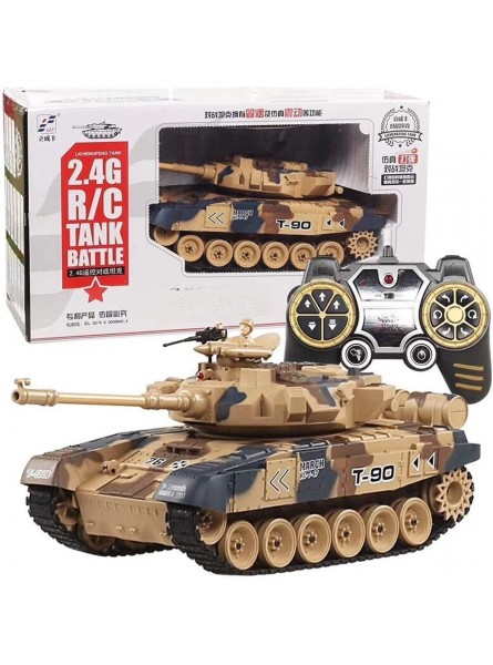 SIGBOM 2.4G Giant Tank Toy Wireless Remote Control Army Military Model Remote Panzer Tank BB Firing Recoil Action with Rotating Turret 1:18 Best New Year Christmas Toy Tank Gift - B0BLSM9RQ5