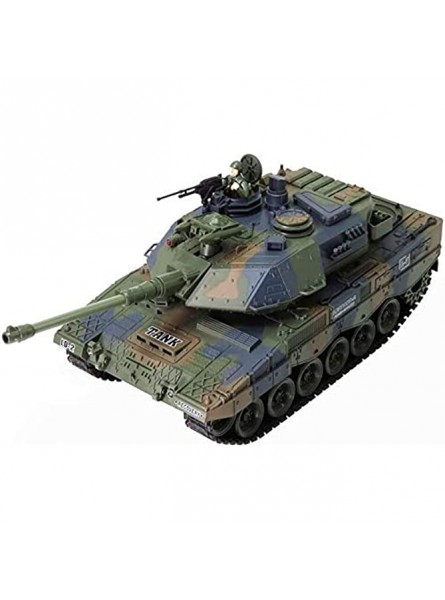 SIGBOM RC Main Battle Tank 2.4G Ferngesteuerter Panzer Tank 1:18 Funkgesteuert 2.4G Geschenke for Jungen Mädchen Kind Weihnachten Color : German Leopard 2 German Leopard 2 - B0BLSNBTBF