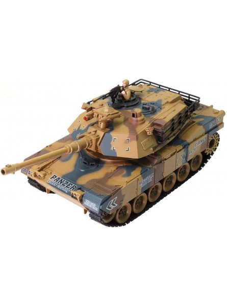 SIGBOM Remote Battle Tank kann Soft Crystal Ball Bullet Boy Simulation Electric Military Model übergroßes Eltern-Kind-Spielzeugauto-Simulation Remote Control Tank Panzer Tank starten - B0BLSJM84F
