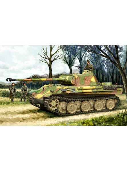 SRYC 1 16 Groß Ferngesteuerter Panzer Panther Tank Bausatz 2.4G RC Deutscher Panther Panzer Modell Ferngesteuerter Spielzeug mit Lichtgeräuschen Sandgelb 017IILAY373P38K03BPK - B0BCNTNBVK