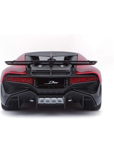 Bburago Bugatti Divo: Modellauto im Maßstab 1:18 Türen und Motorhaube zum Öffnen 25 cm rot 18-11045R - B08VDTGKW3