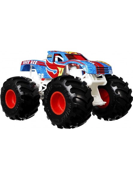 Hot Wheels GTJ37 Monster Trucks Podium Crasher 1:24 Die-Cast großer Spielzeug-Truck mit riesigen Rädern ab 3 Jahren - B08J4JYQPK