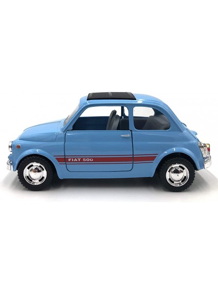 Modellbau im Maßstab Fiat Modell 500 im Maßstab 1:36 Azul - B08XQX8GH4