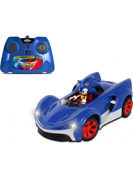 Sonic The Hedgehog NKK614 Sartfahrzeug NKOK RC Sonic SSAS R2 Auto mit Lichtern Blau - B00DJUDGDG