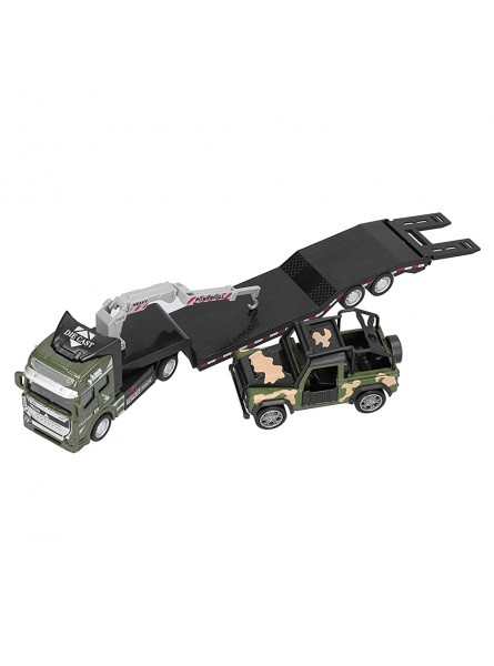 Militär-LKW-Fahrzeug-Spielzeug Militär-LKW-Modell geeignete Größe für Zuhause für GeschenkeArmeegrün - B09N79QCY1