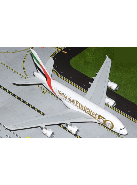 Gemini Jets G2UAE1056 Airbus A380-800 Emirates UAE 50th Anniversary Livery A6-EVG Scale 1 200 - B09XKRTGX5