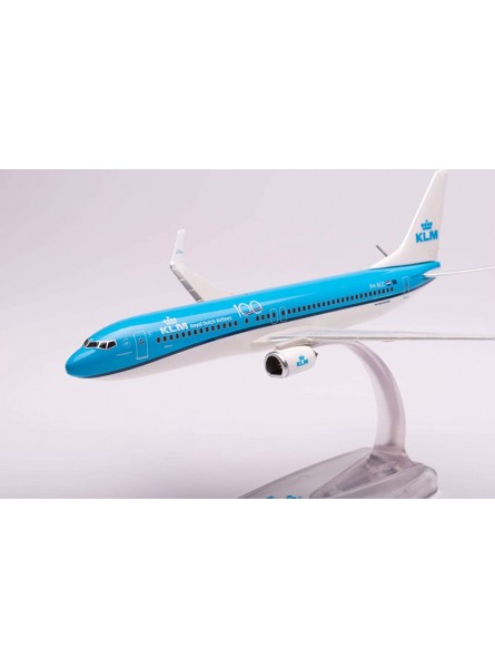 herpa 613040 – Boeing 737-800 KLM PH-BGC "Pijlstaart Pintail" Modell Flugzeug mit Standfuß Flieger Miniaturmodelle Kleinmodell Sammlerstück Detailgetreu Kunststoff Mehrfarbig Maßstab 1:200 - B08LPXK12R