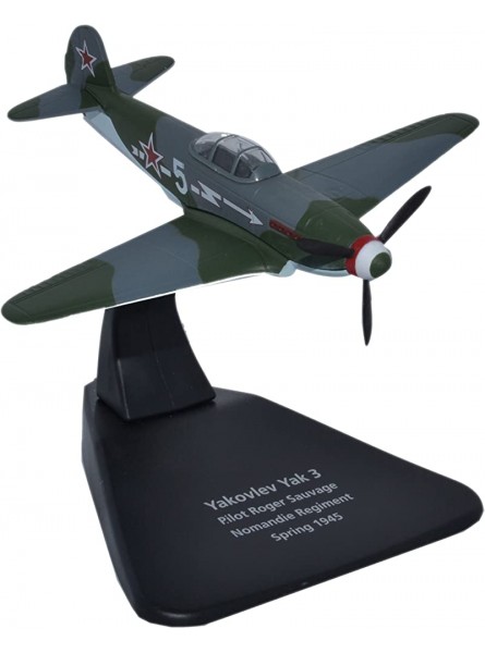 herpa 81AC054 – Sowjetische Luftwaffe Yak 3 Nor Mandie Regiment 1945 Modell Flugzeug mit Standfuß Flieger Miniaturmodelle Kleinmodell Sammlerstück Detailgetreu Metall Mehrfarbig Maßstab 1:72 - B010TW53U0