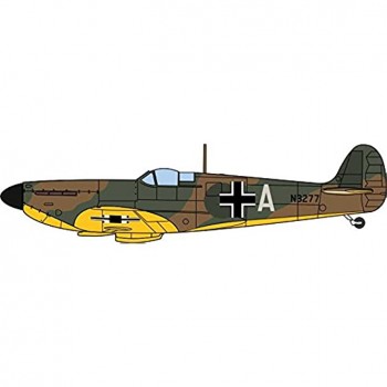 Spitfire MK.I Luftwaffe Beuteflugzeug Flugzeug in Miniatur zum Basteln Sammeln und als Geschenk - B071FSX34G