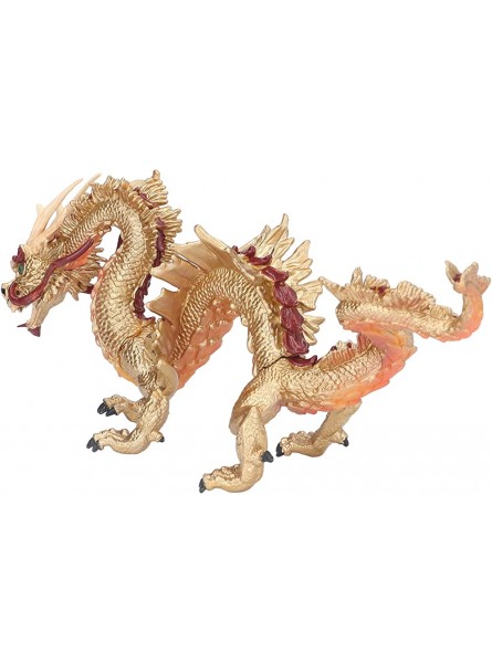 MXGZ China Dragon Figur Geburtstagsgeschenk China Dragon Figur Spielzeug Kunststoff Simuliert für Rollenspiele für Goldener Drache - B09TYD59XV