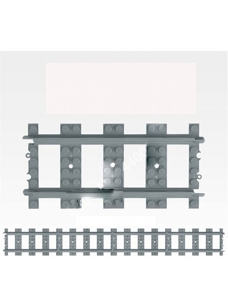 LSXLSD. Urban Zug Flexible Track Doppelschicht Track Guide Gerade gekrümmte Track Bausteinmodell Kompatibel mit Allen Marken Color : Dark Gray 100pcs - B09JLPNBXP