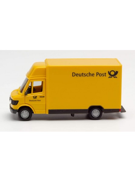 herpa 94207 – Mercedes 207D Post Fahrzeug Kögel Deutsche Post Cars Gelber Miniatur Sprinter Modellbau Miniaturmodelle Sammlerstück Kunststoff Maßstab 1:87 - B07JX6RCW6