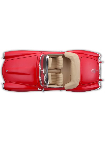 Maisto Mercedes 190SL '55 Modellauto mit Federung Maßstab 1:18 Türen und Motorhaube beweglich Fertigmodell lenkbar 24 cm rot 531824 - B0007ZGAHA
