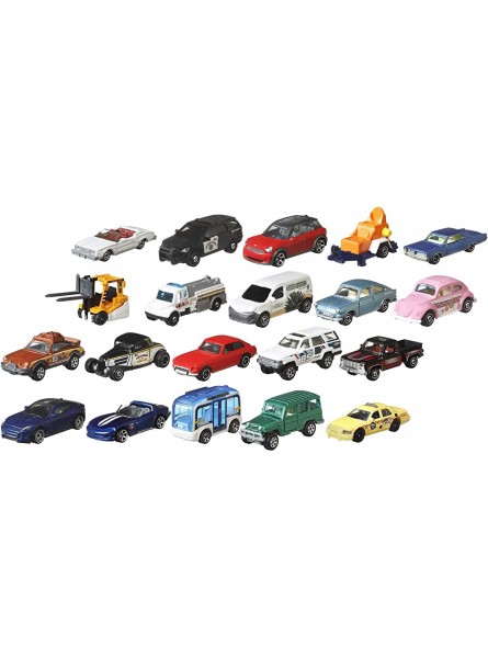 Matchbox FGM48 20er-Pack mit Poster 1:64 Die-Cast Fahrzeuge Geschenkset je 20 Spielzeugautos & GVY84 Tankstellen Spielset mit 1 Fahrzeug im Maßstab 1:64 und interaktiven Zapfsäulen - B0B8YKVVH7
