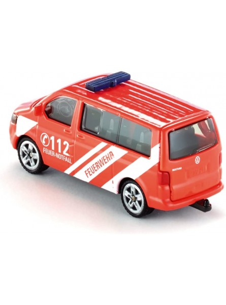 Siku 1460 Feuerwehr Einsatzleitwagen Metall Kunststoff Rot Öffenbare Heckklappe - B0014BR0X4