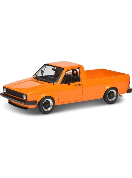Solido 421185330 Volkswagen S1803502 VW Caddy MK1 Pritschenwagen Baujahr 1982 Modellauto Maßstab 1:18 orange metallic - B084KM9TLB