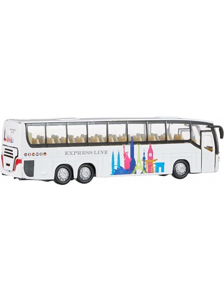 Van Manen Kids Globe Die Cast 'Shuttle Bus' pull back Licht & Sound 510761 - B00K1AHN36