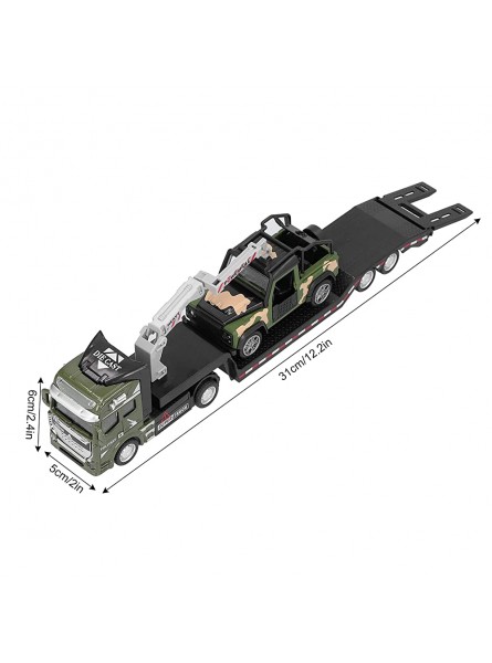 Militär-LKW-Fahrzeug-Spielzeug Militär-LKW-Modell Exquisite Verarbeitung Proportionales Design Robustes Material für Zuhause für GeschenkeArmeegrün - B09TZBWYMC