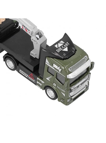 Militär-LKW-Fahrzeug-Spielzeug Militär-LKW-Modell Exquisite Verarbeitung Proportionales Design Robustes Material für Zuhause für GeschenkeArmeegrün - B09TZBWYMC