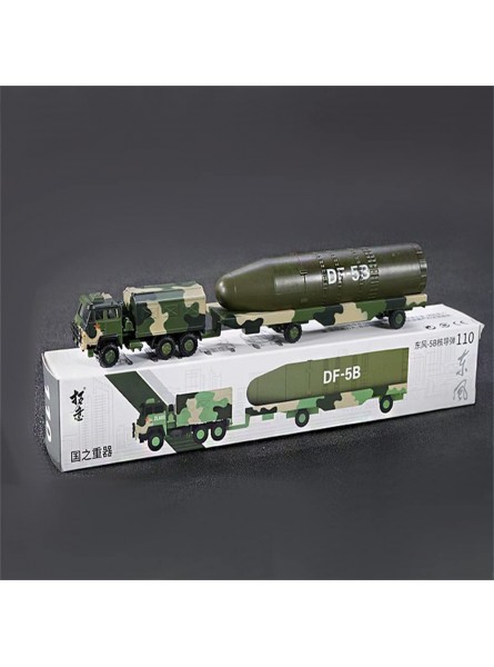 MOOKEENONE 1:100 Legierung Dongfeng 5B Rakete Fahrzeug Modell Simulation Collection Display Modell Chinesisches Militär Track Modell - B0BKPXXDZR